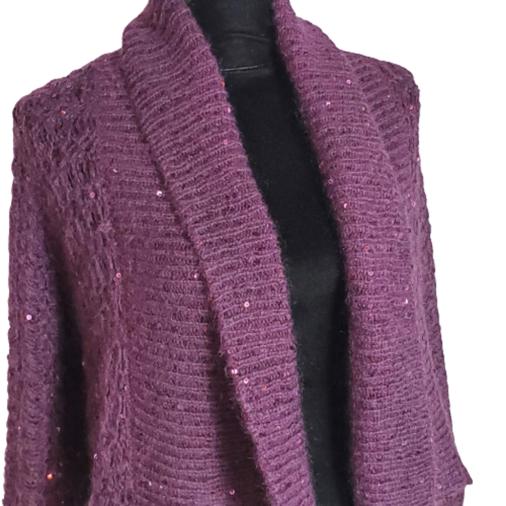 Express Open Front Wool Sweater - Picture 2 of 6